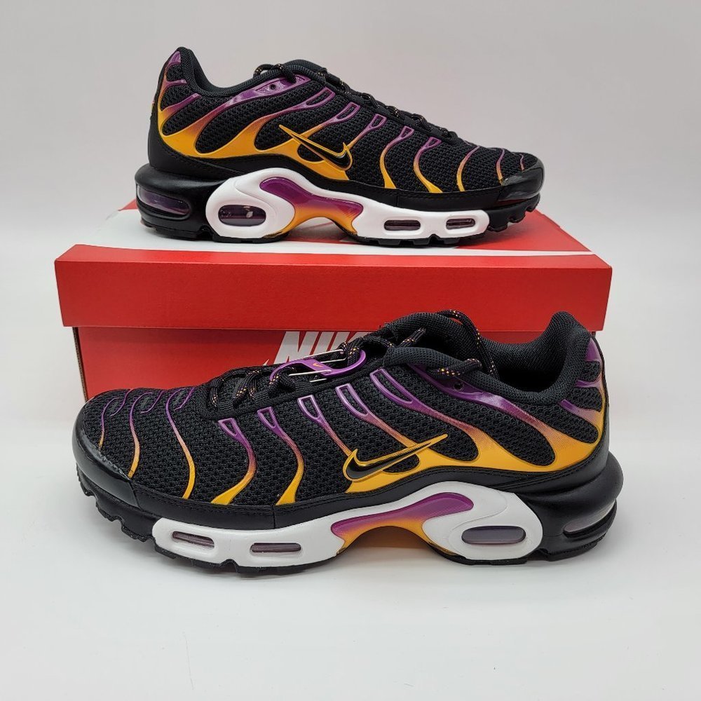 NEW Nike Air Max Plus TN Tuned Black Purple Lifestyle Shoes Sneakers